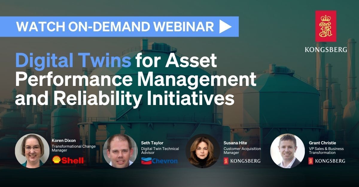 Digital Twins for Asset Performance Management and Reliability Initiatives (Downstream)&#8203;